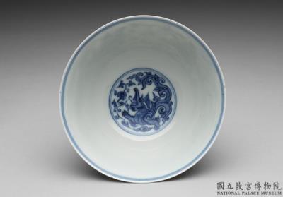 图片[2]-Stem bowl with Kui dragon design in underglaze blue, Ming dynasty (1368-1644)-China Archive